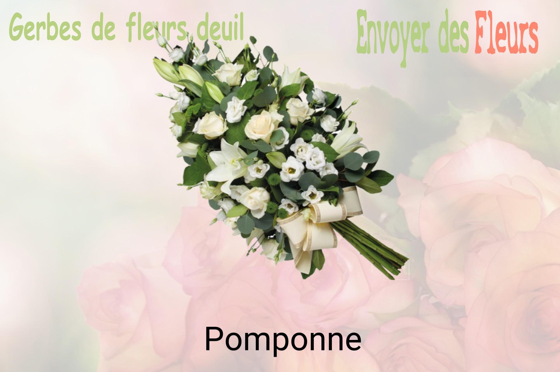 Gerbe de fleurs de deuil livrée à Pomponne